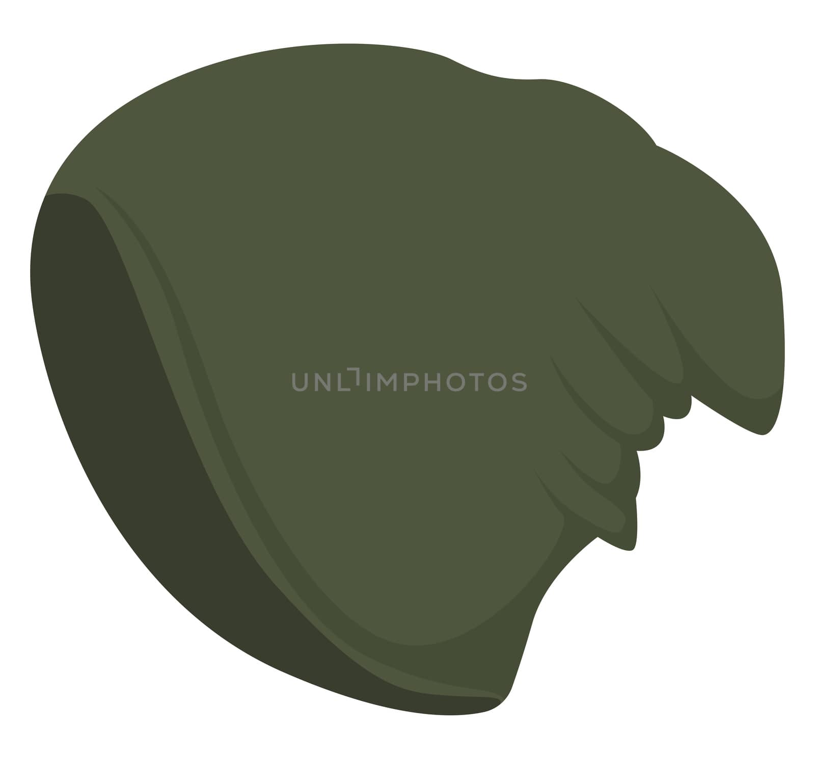 Green man hat, illustration, vector on white background