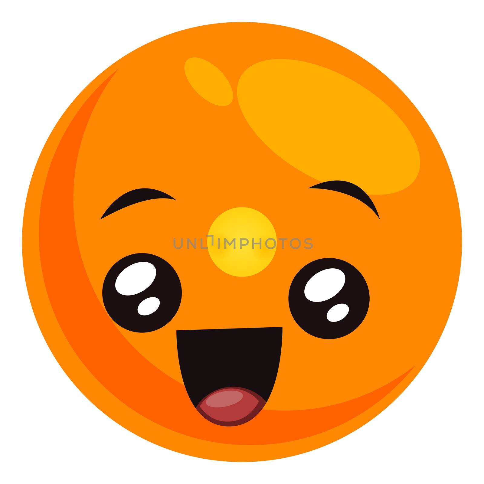 Cute emoji, illustration, vector on white background by Morphart