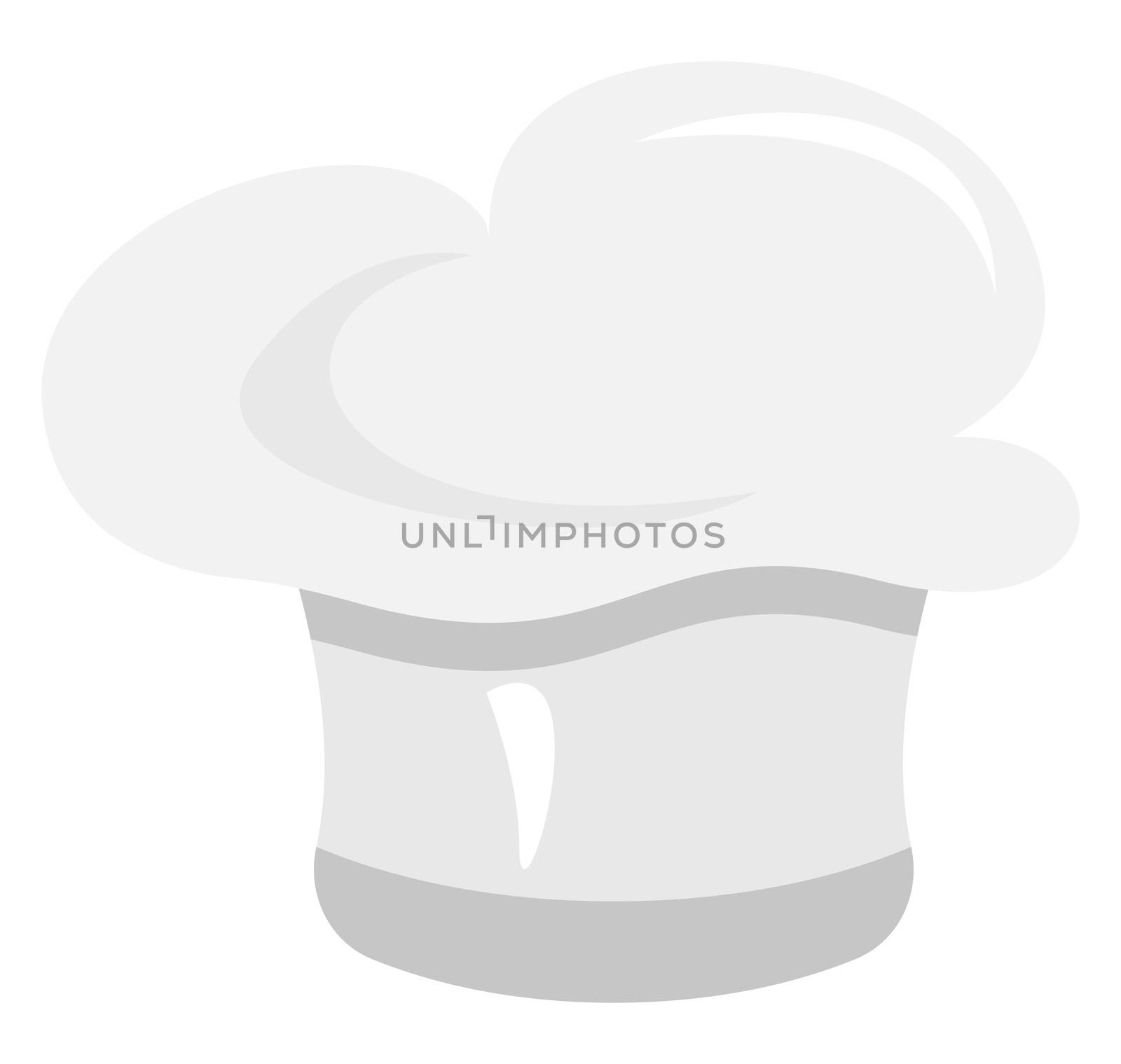 Chef hat, illustration, vector on white background