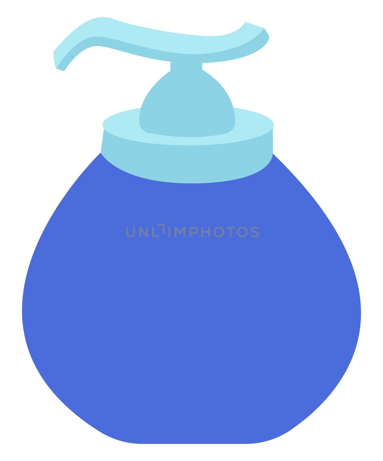 Hand sanitizer, illustration, vector on white background by Morphart