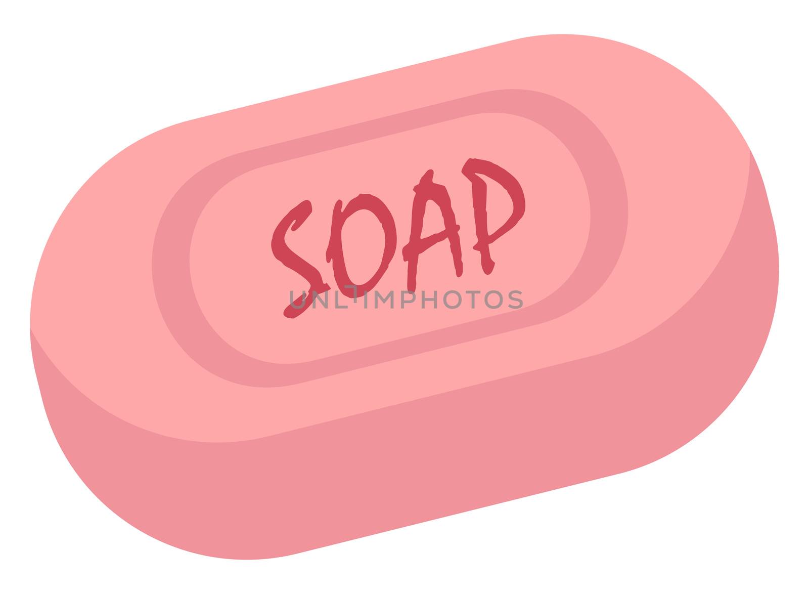 Hand  soap, illustration, vector on white background