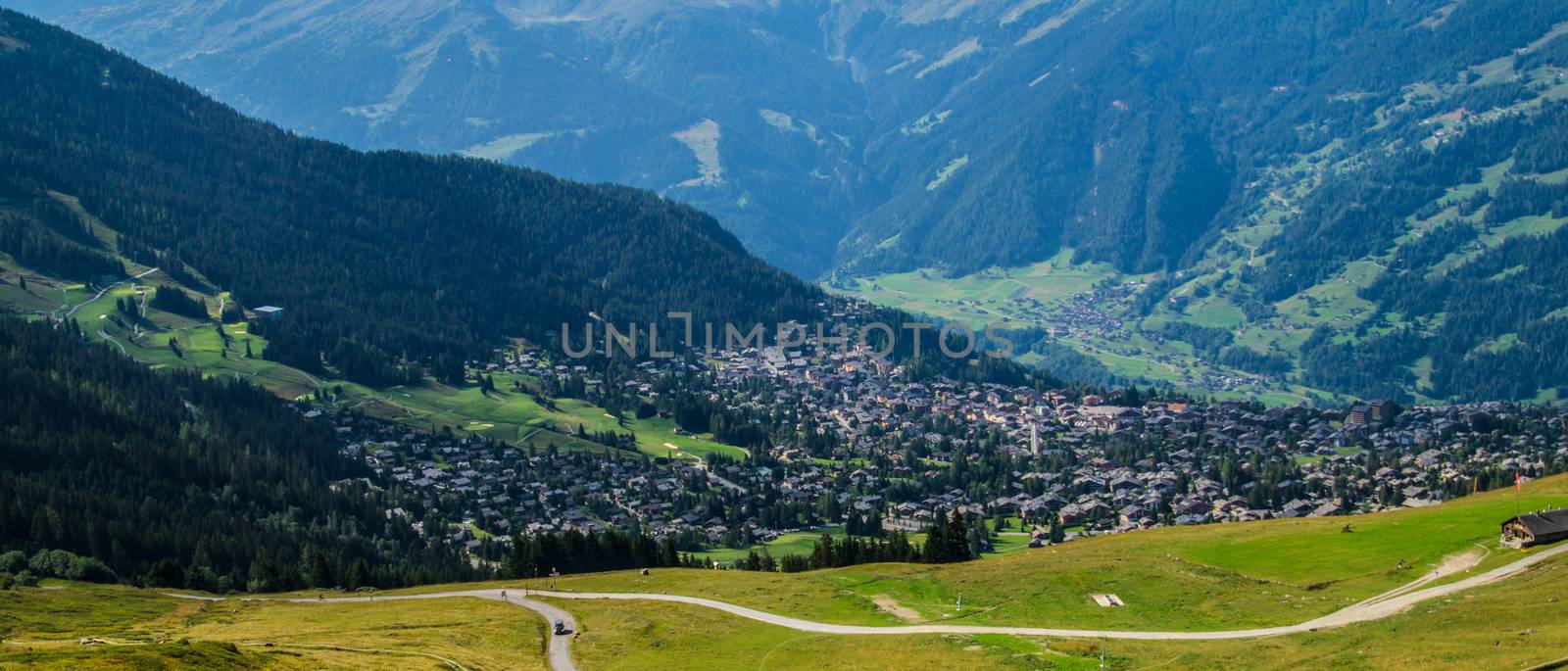 landscape of the Swiss Alps by bertrand