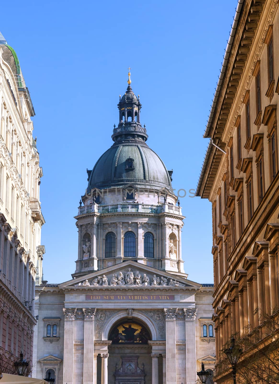 Dome of St. Stephen's Basilica in Budapest by Goodday