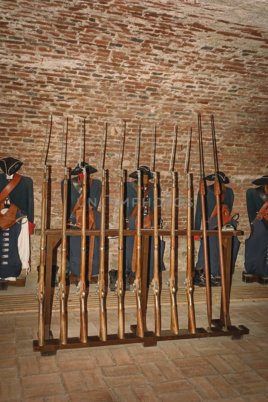 Gunroom in the Old medieval Fort