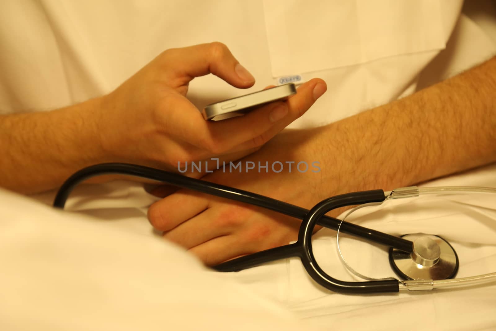 Stethoscope in a Doctor Hand