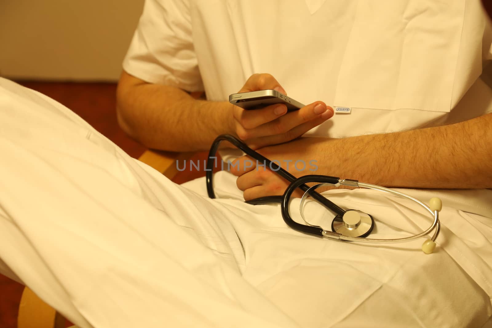 Stethoscope in a Doctor Hand