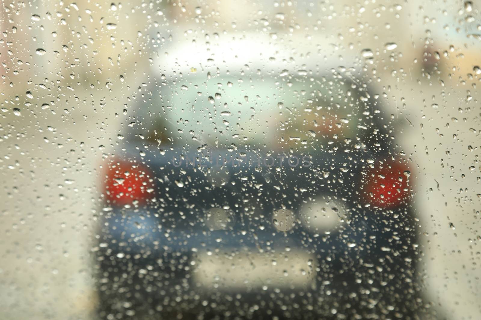 Rain Drops on a Glass