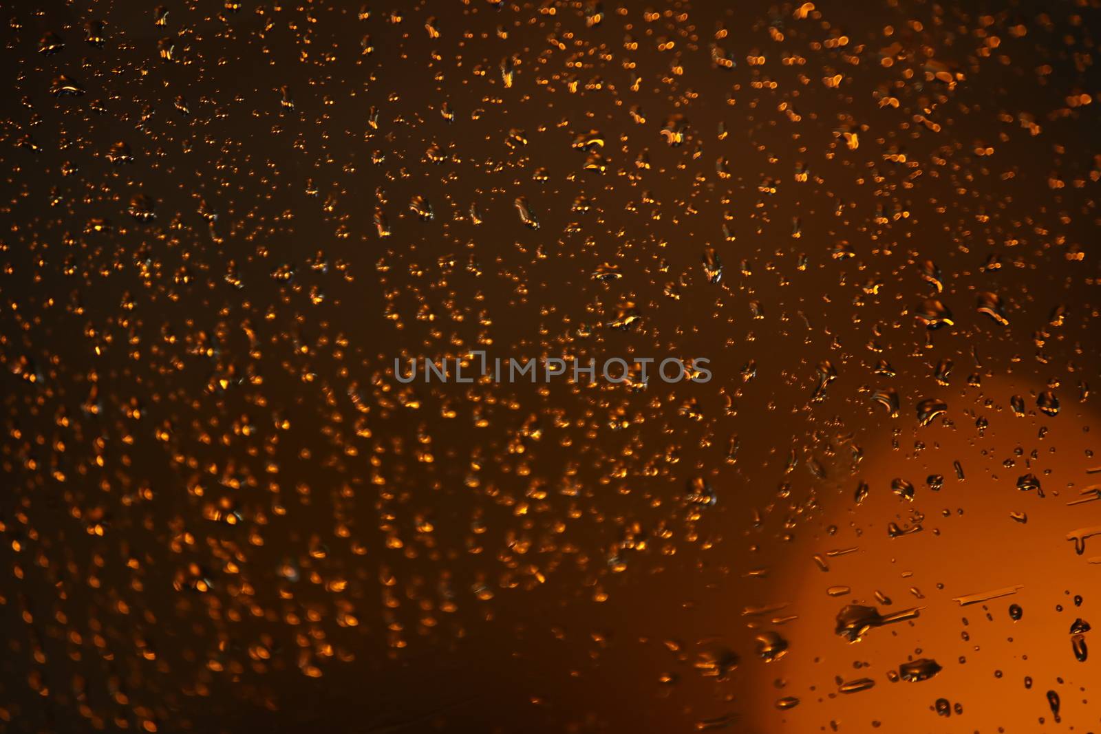 water drops on the glass