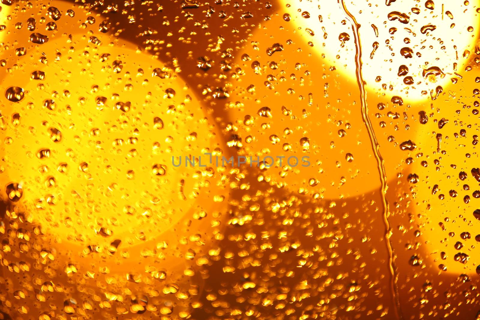 water drops on the glass