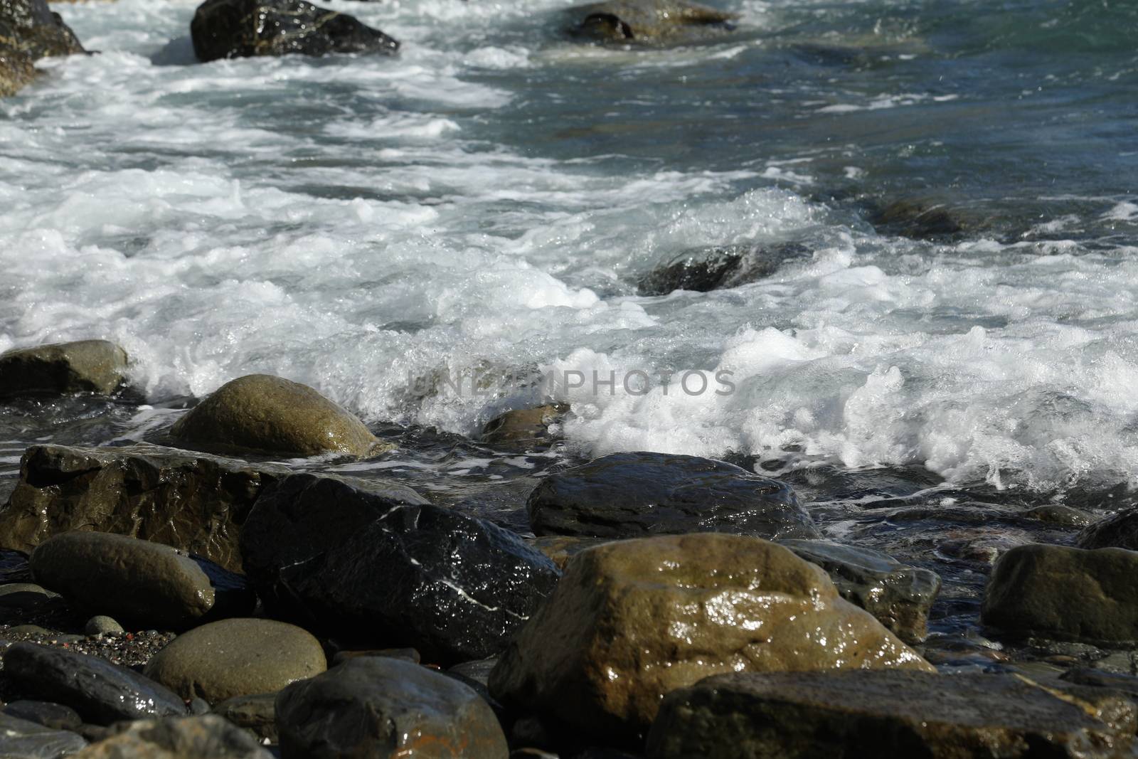 Water waves in the sea