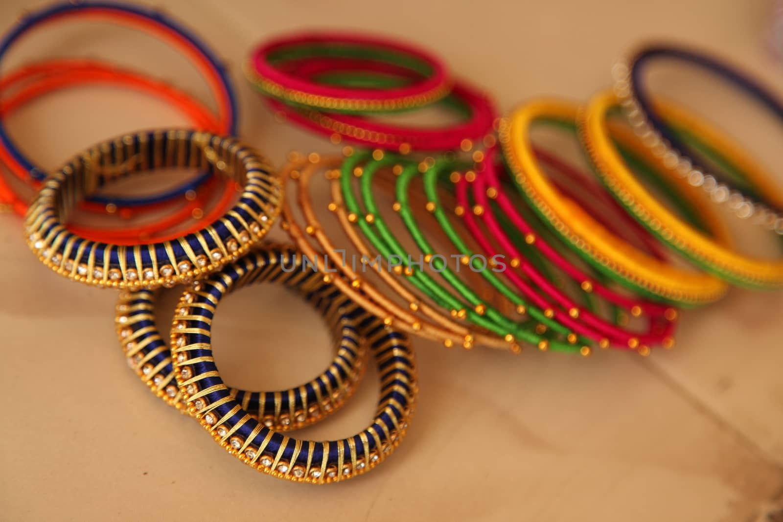 Color  Bangles closeup
