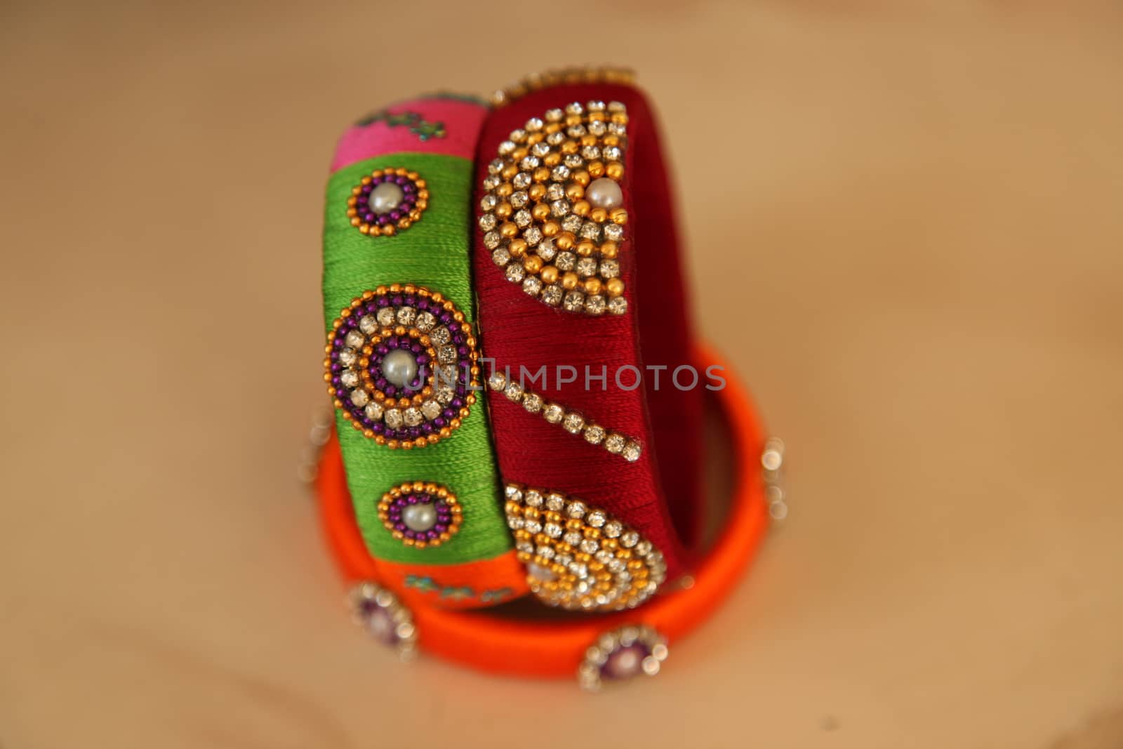 Color  Bangles closeup