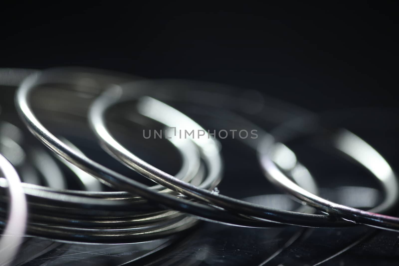 Metal Rings closeup