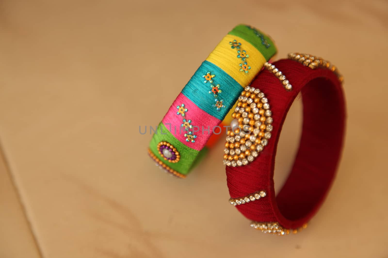 Color  Bangles closeup