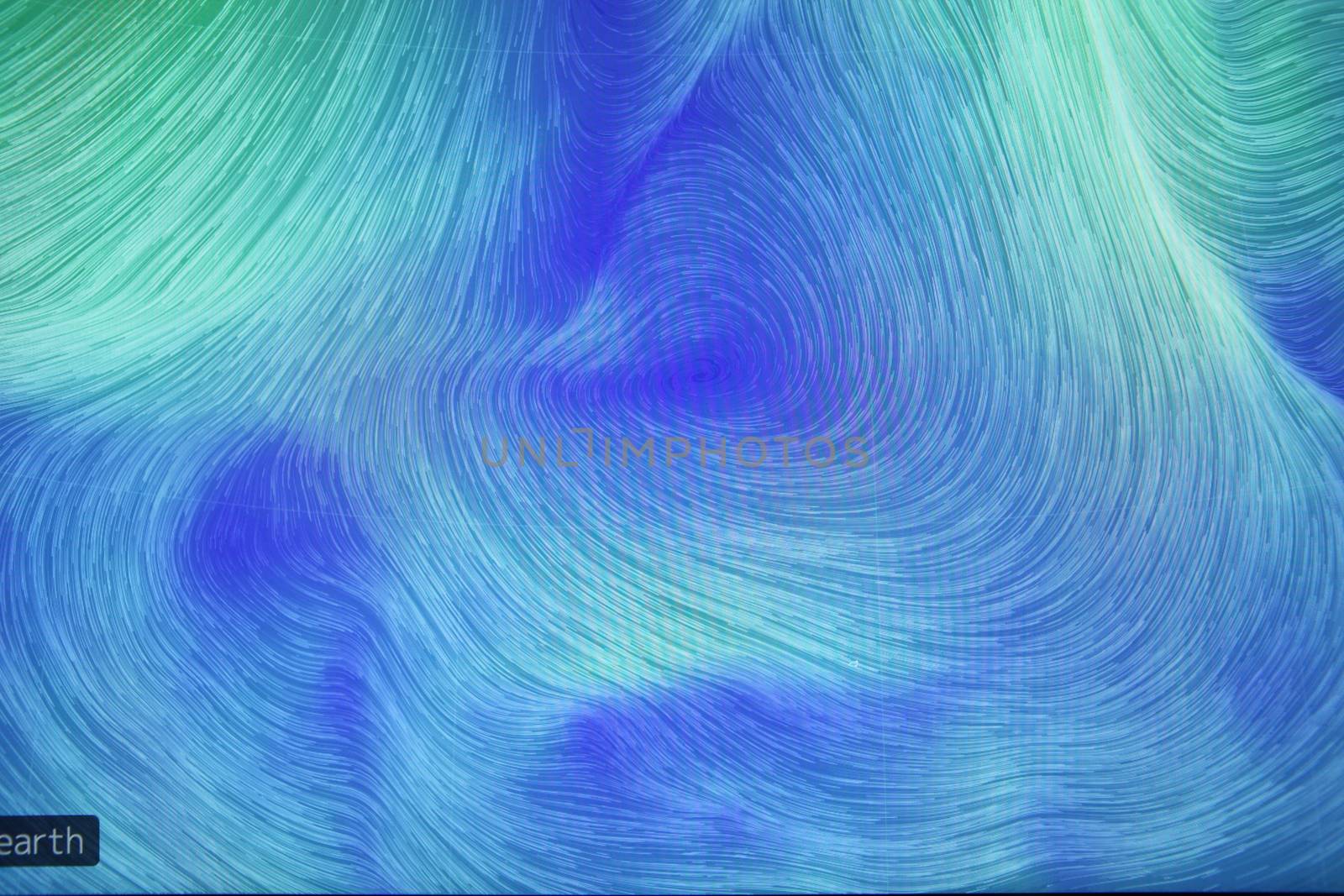 Satellite view of a sea