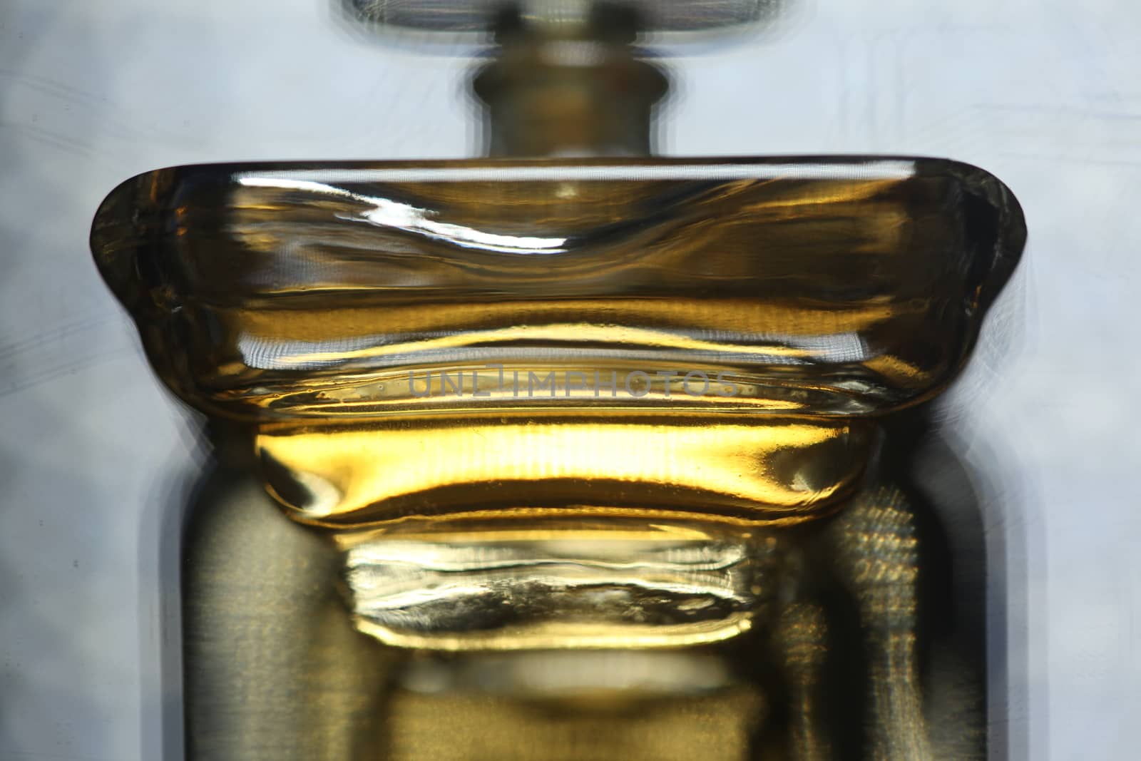 Perfume bottle with golden cap by rajastills