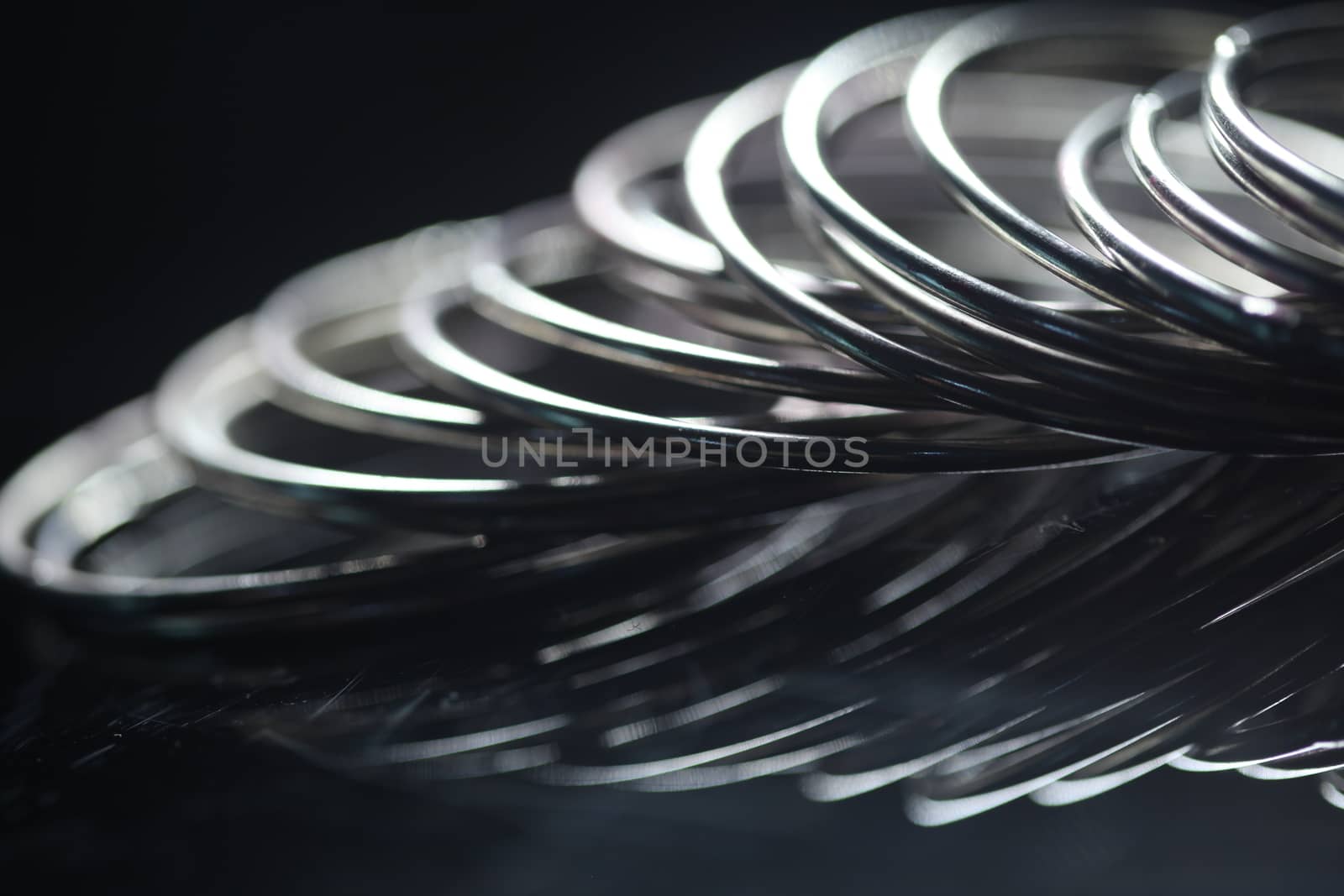 Metal Rings closeup