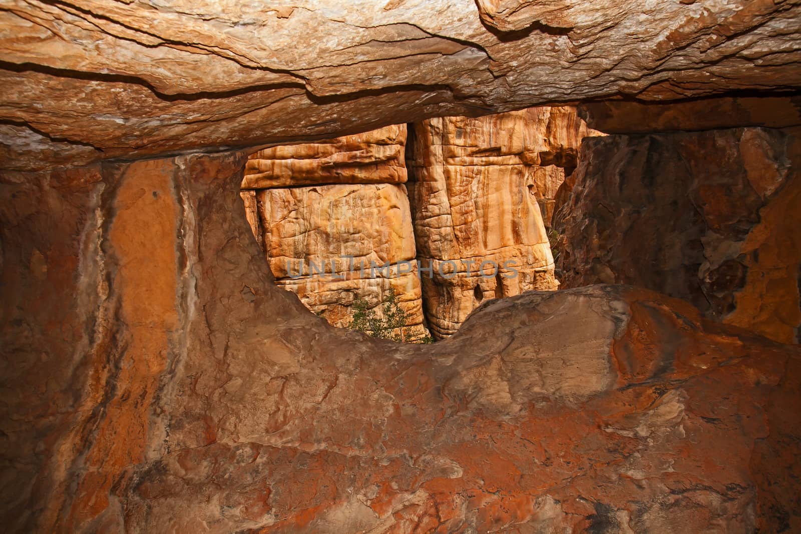 A scene of highly eroded sandstone formations in the Cederberg Wilderness Area, Western Cape. South Africa