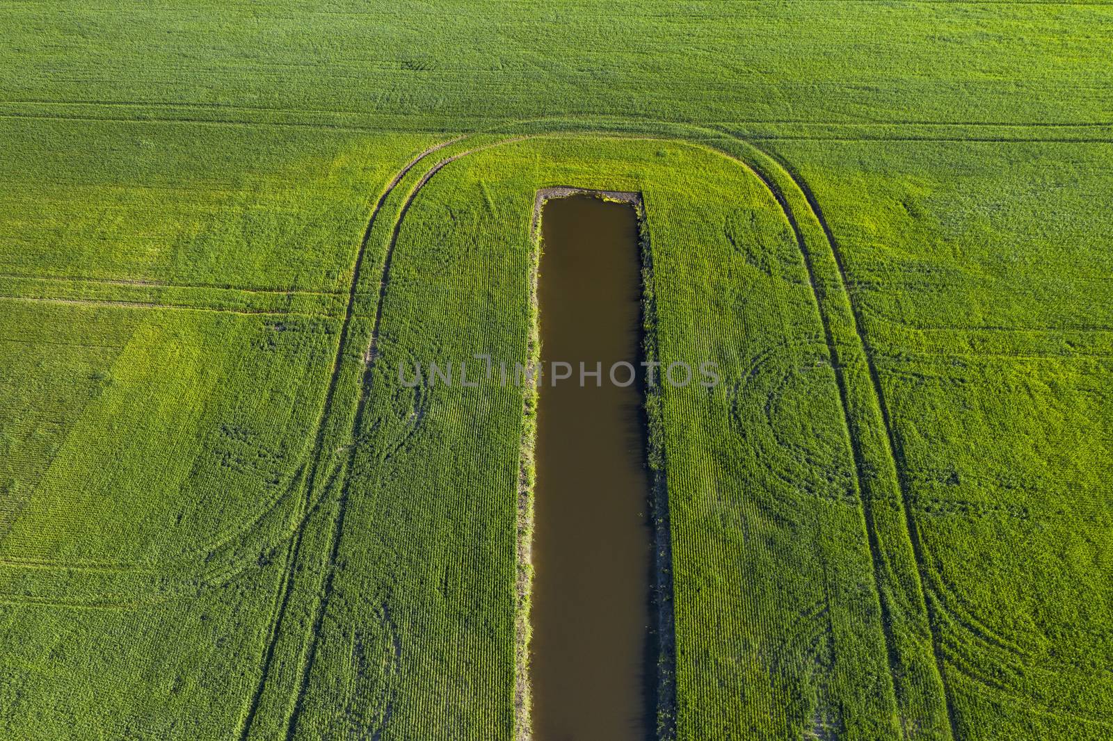 Land improvement or land amelioration concept, drone flying over by ArtSvitlyna