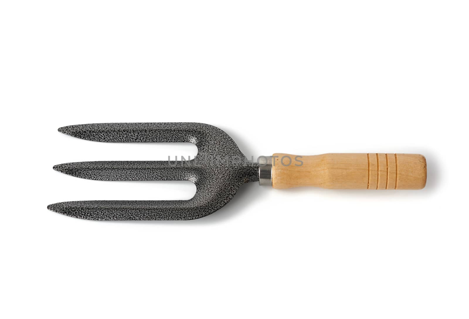 new metal little garden pitchfork on wooden handle  by ndanko