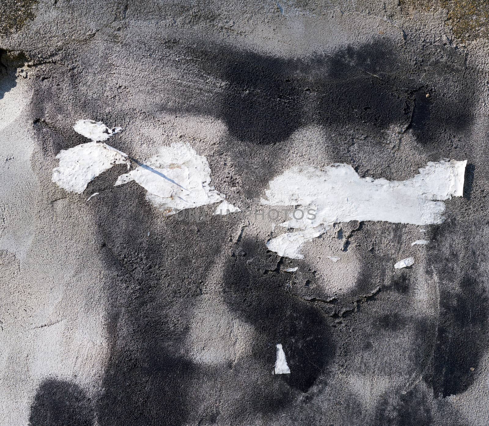 texture of gray cement with cracks and scuffs, full frame, element for the designer