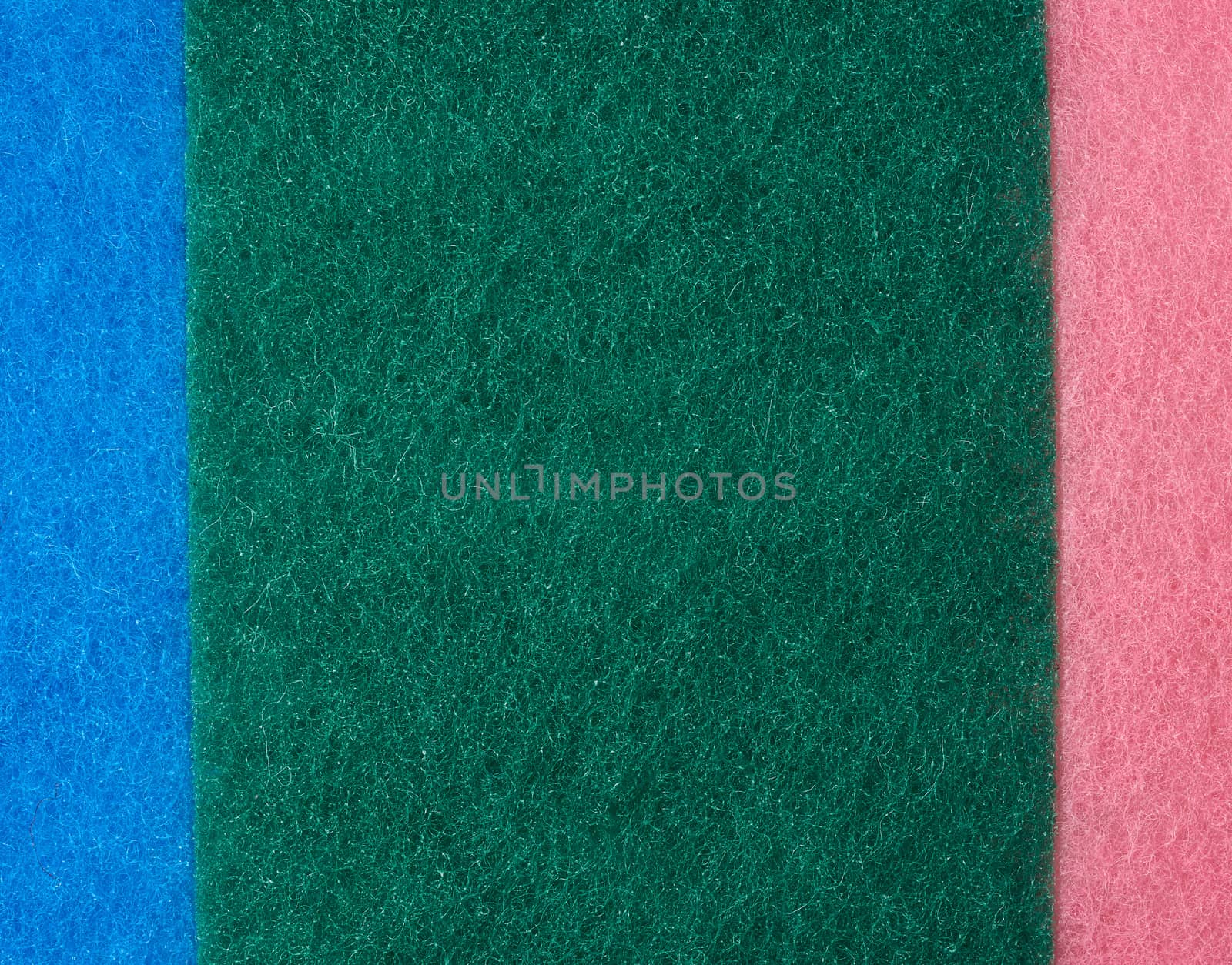 texture of a kitchen sponge with fibers, full frame, macro