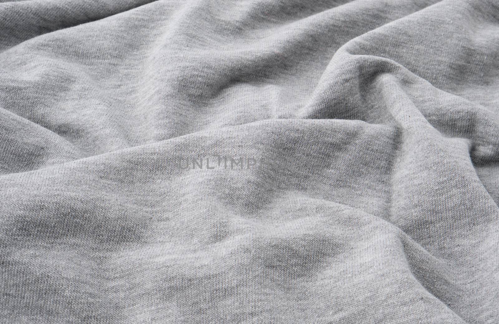 gray cotton stretch fabric for sewing clothes, canvas with waves, close up