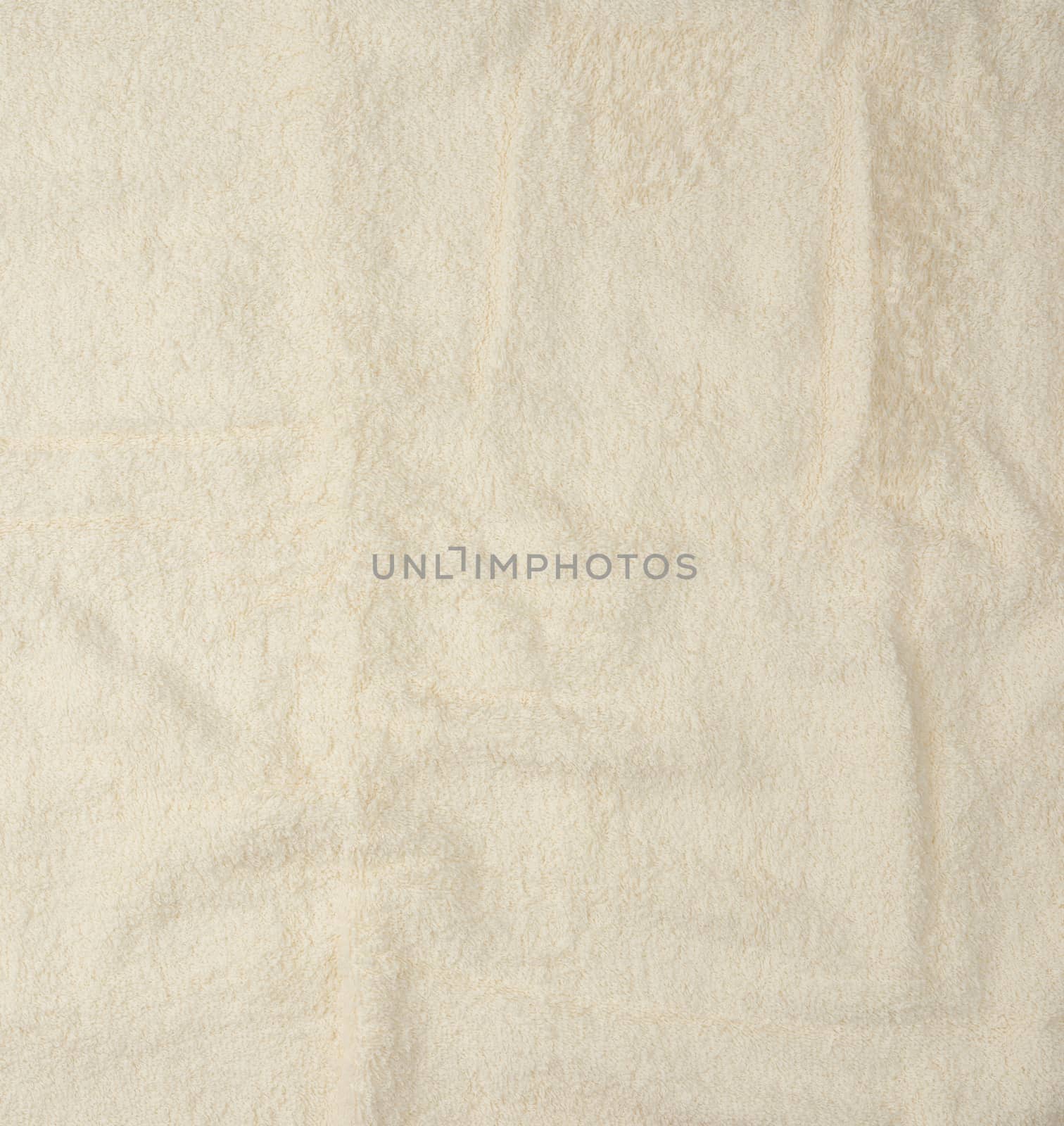 texture of new fleecy white towels, full frame, close up