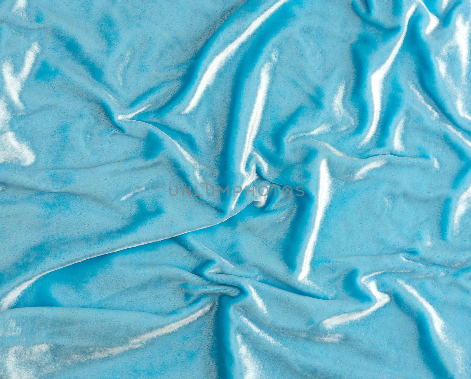 blue velvet texture with waves, element for the designer, full frame. Design template.