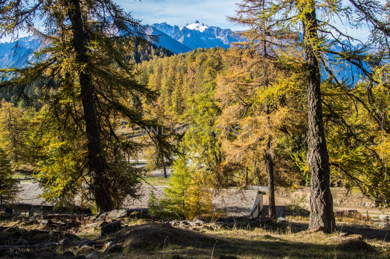 col of lien,valais,swiss