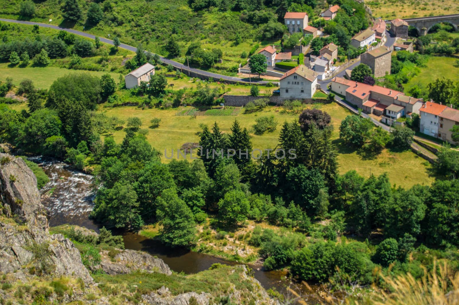 the river combine in Haute Loire and Auvergne
