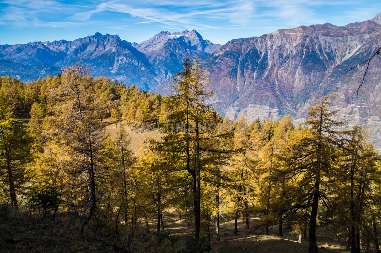 col of lien,valais,swiss