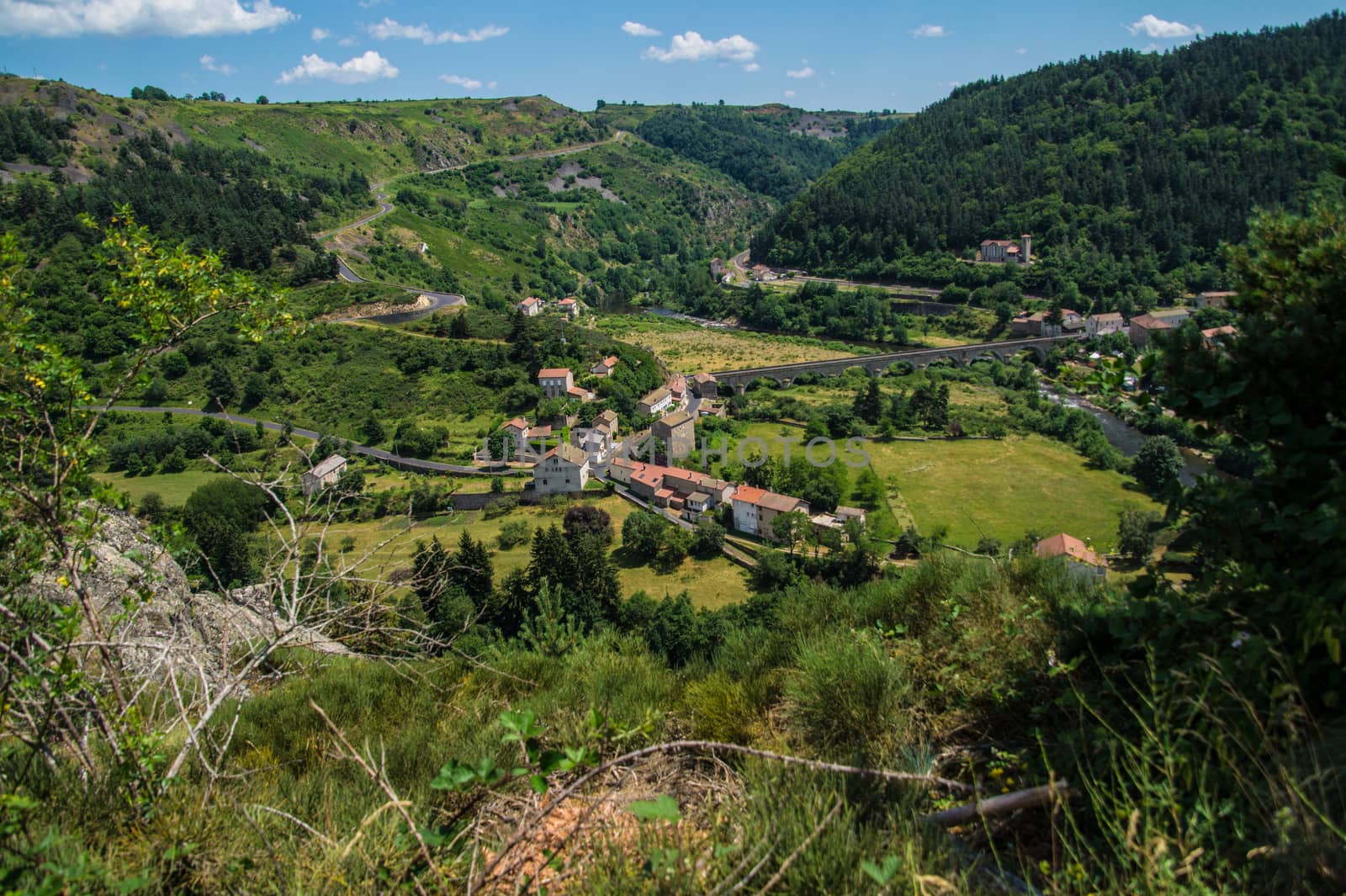 the river combine in Haute Loire and Auvergne