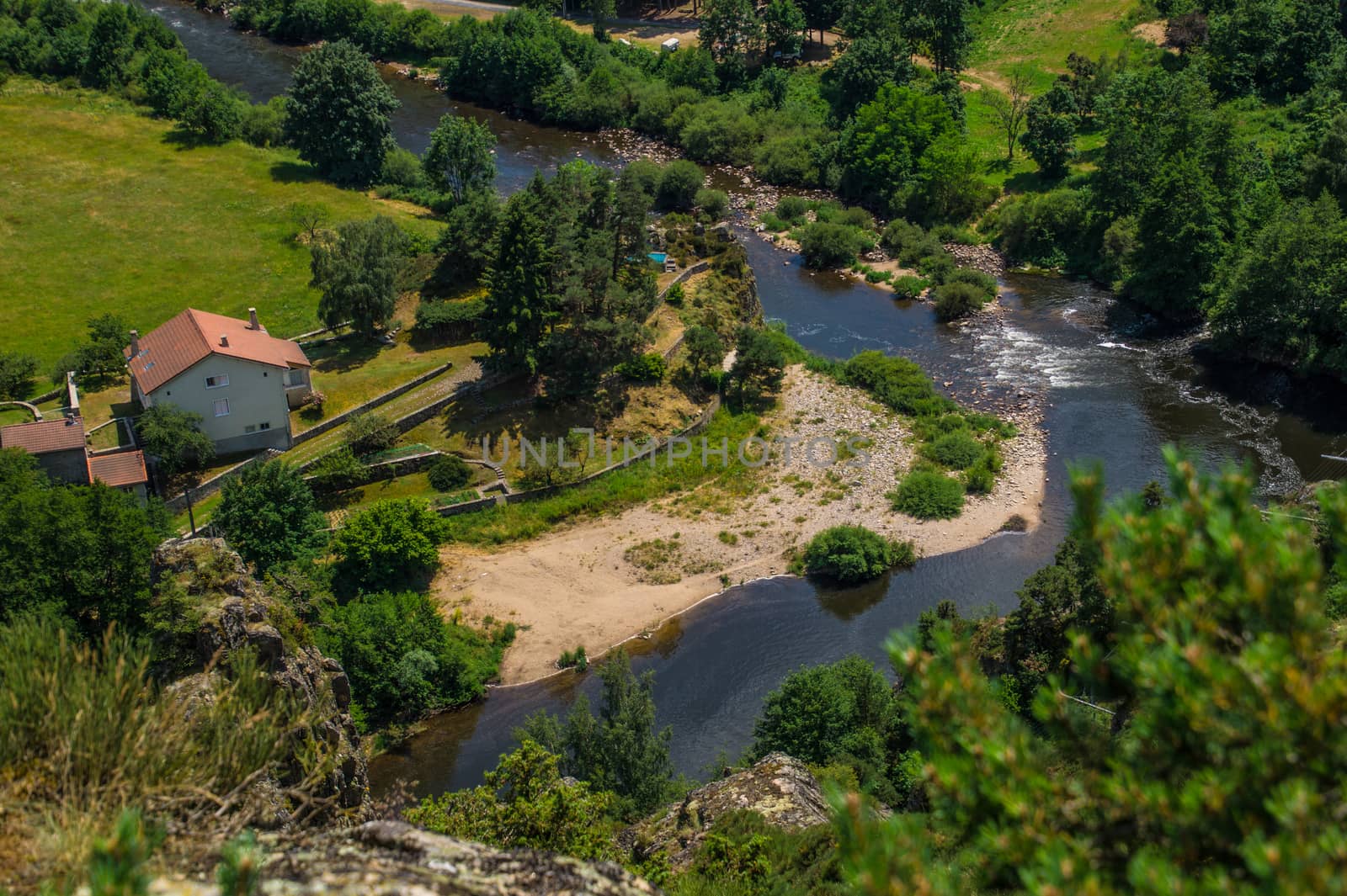 the river combine in Haute Loire and Auvergne