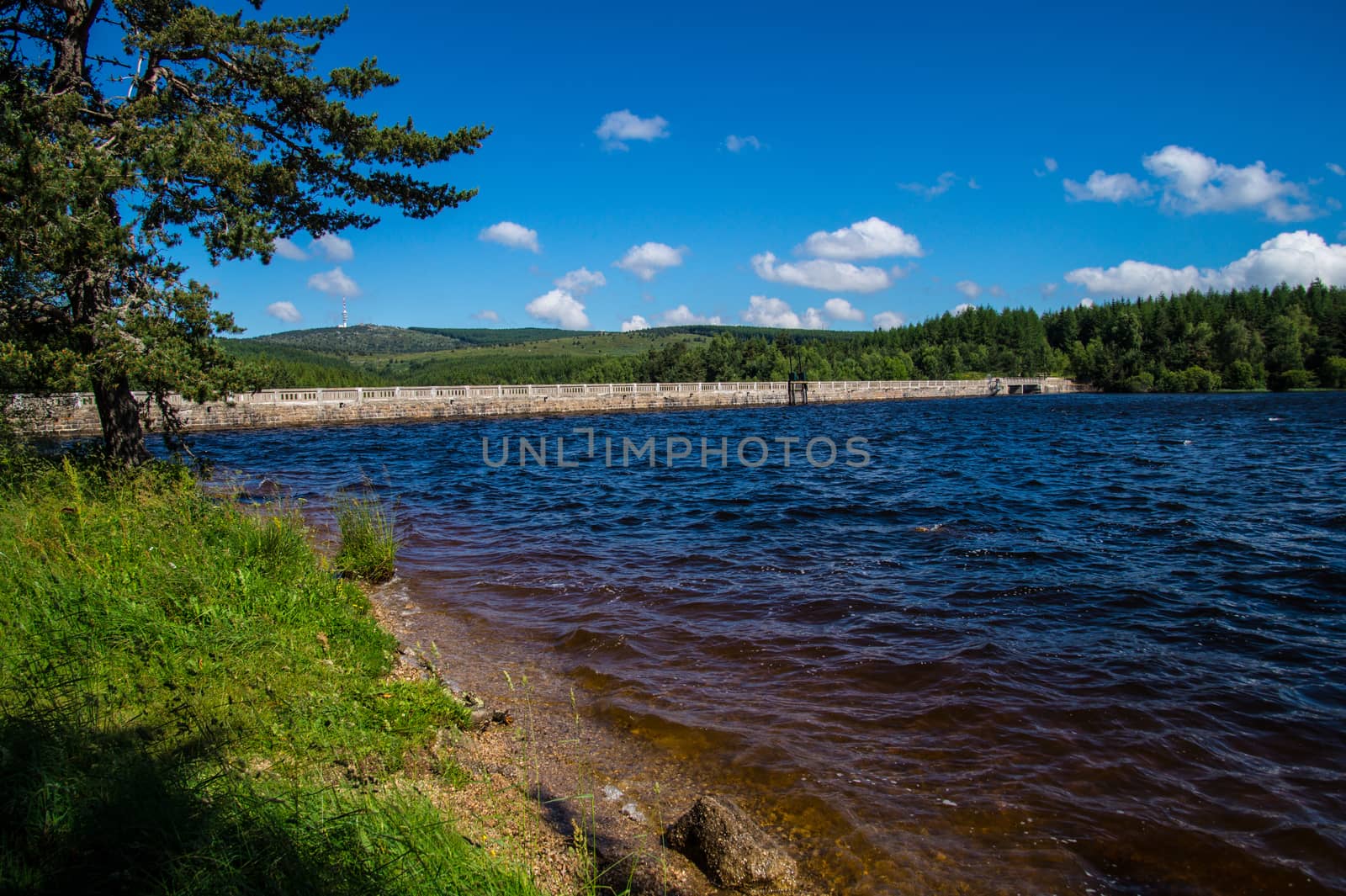 lake of charpal in margueride in lozere