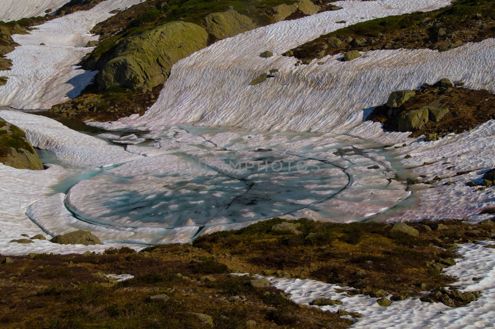 landscape of the Alps in France Haute Savoie