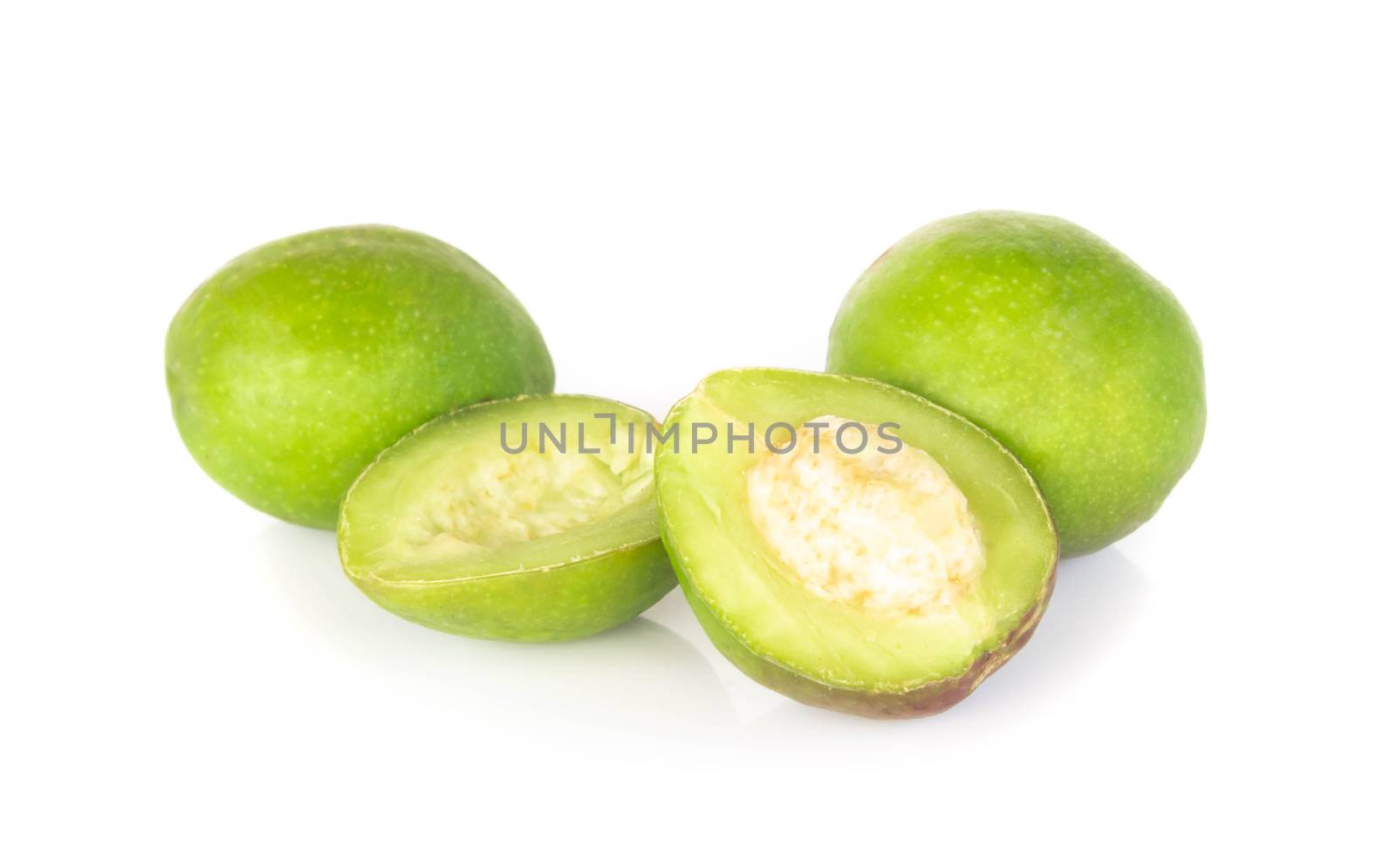 Chebulic Myrobalans isolated on white background, herb and medical