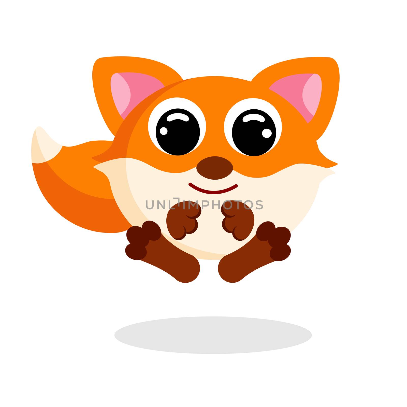 fox flat vector by Melnyk