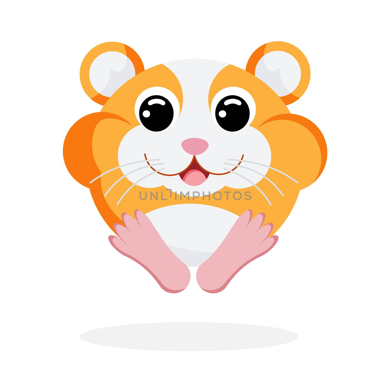 hamster flat vector by Melnyk