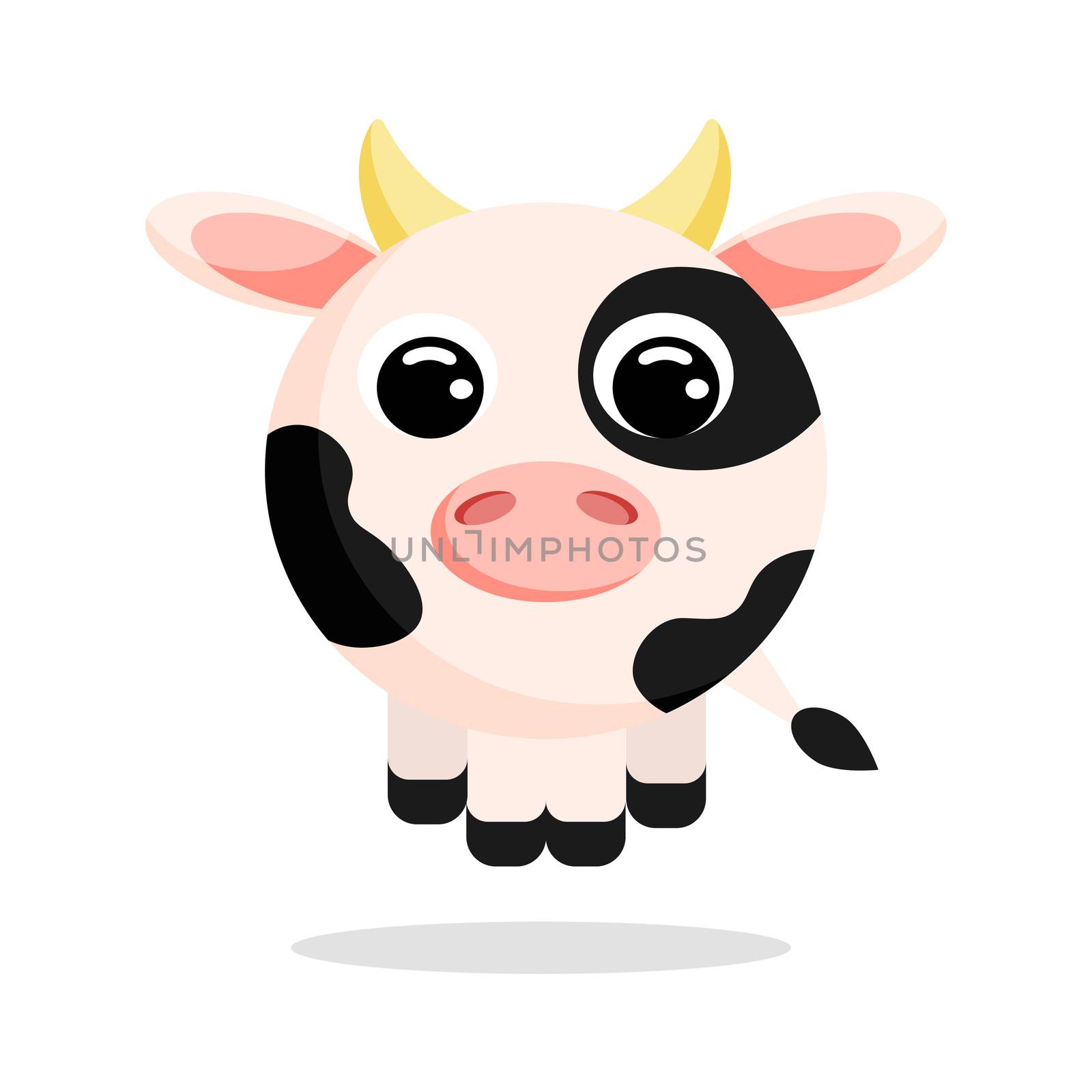 cow flat vector by Melnyk