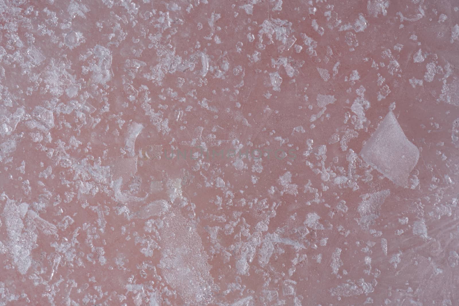 Icy pink surface, abstract image