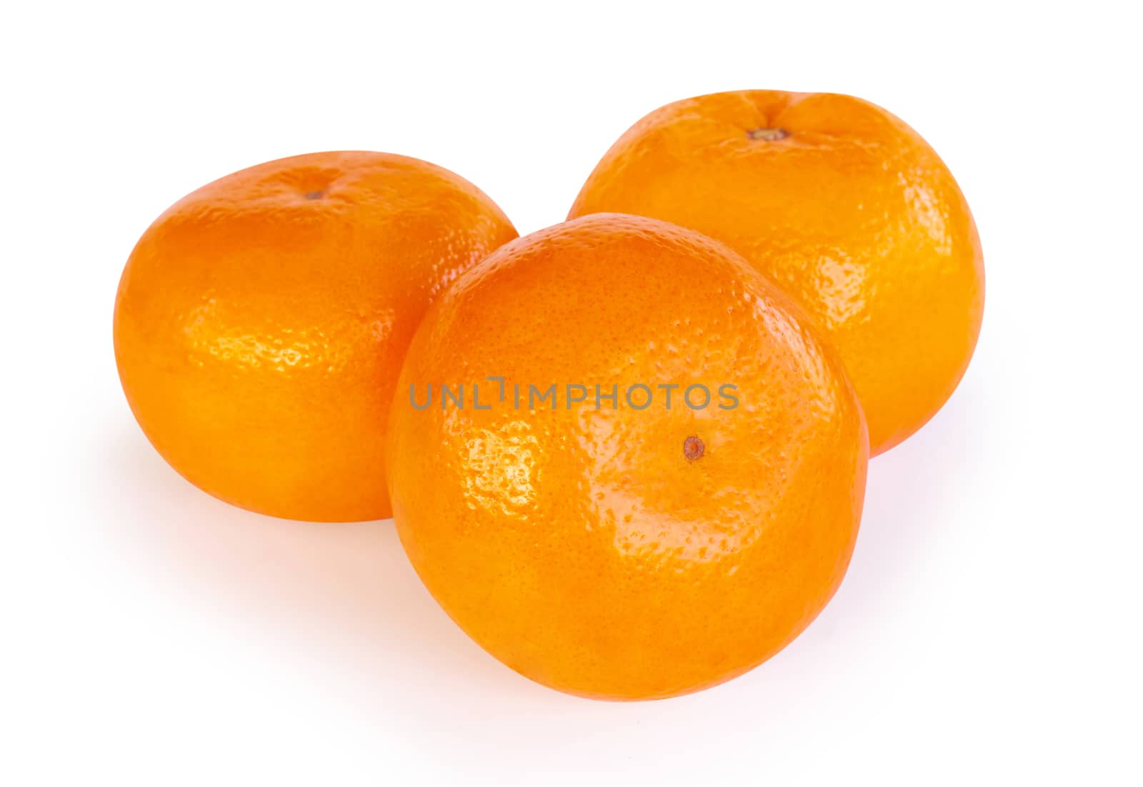 Fresh orange fruit isolated on white background