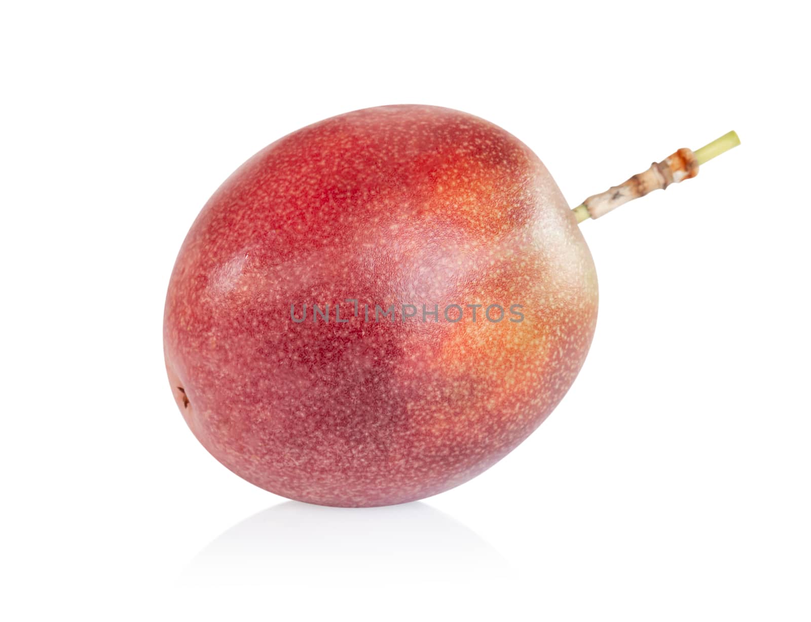 Fresh passion fruit isolated on white background, food healthy concept