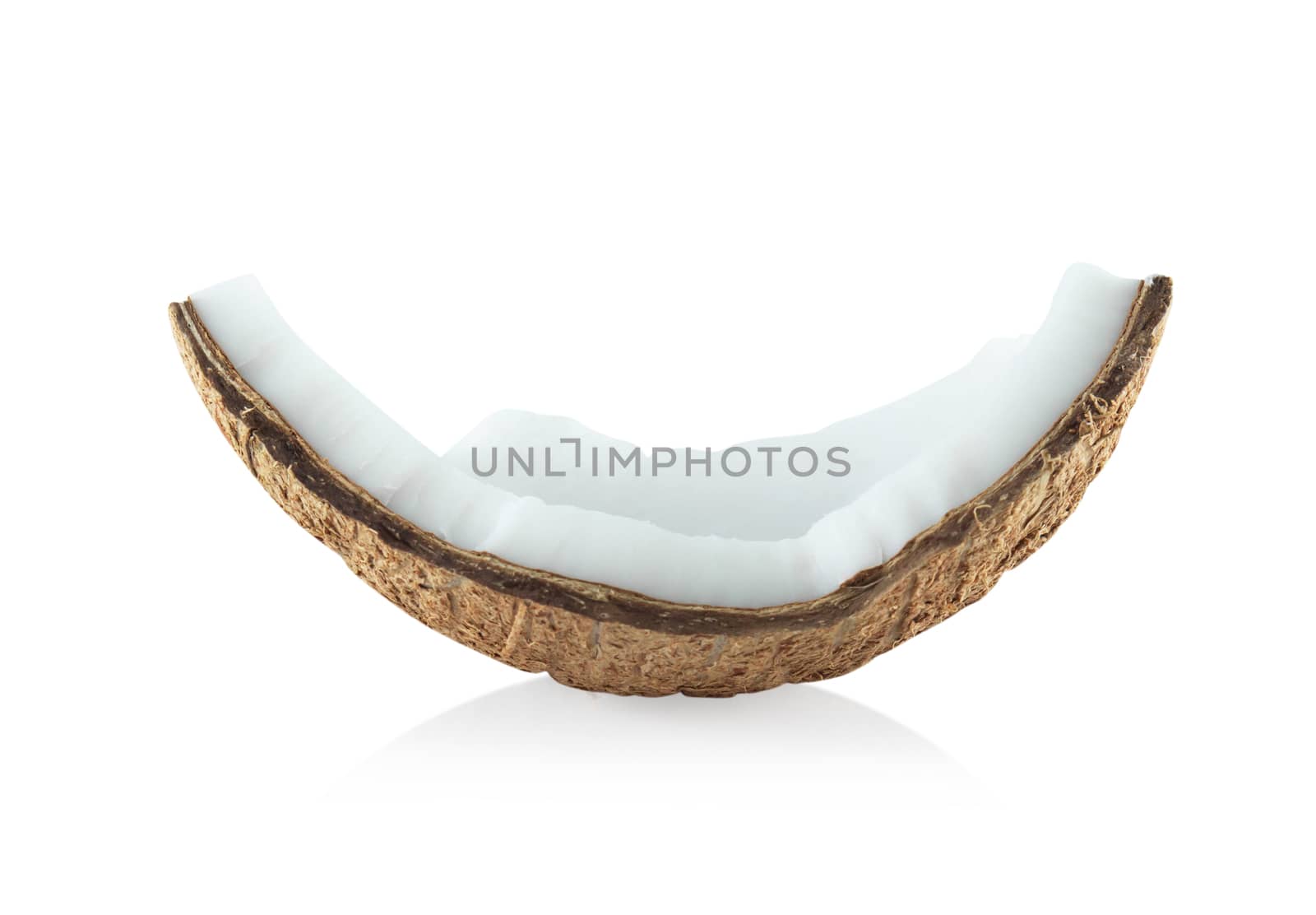 Coconut isolated on white background