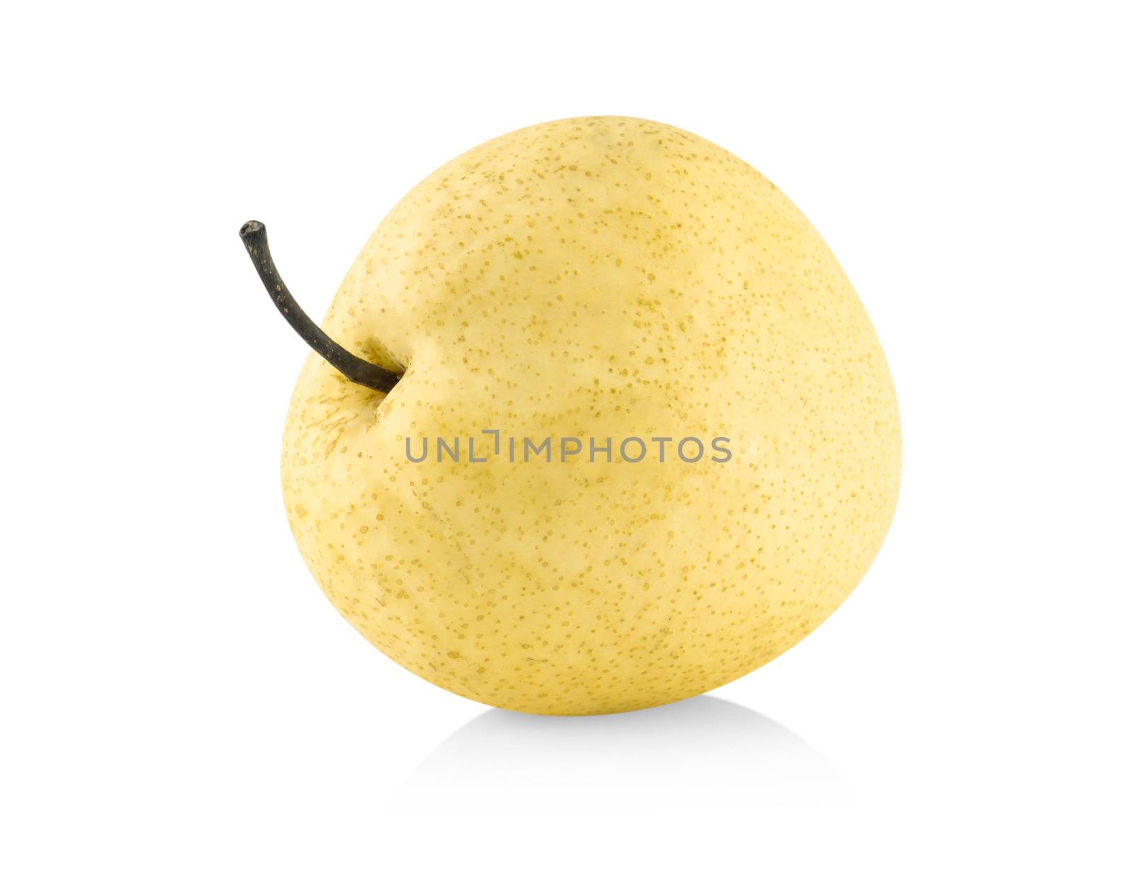 Chinese pear fruit isolated on white background