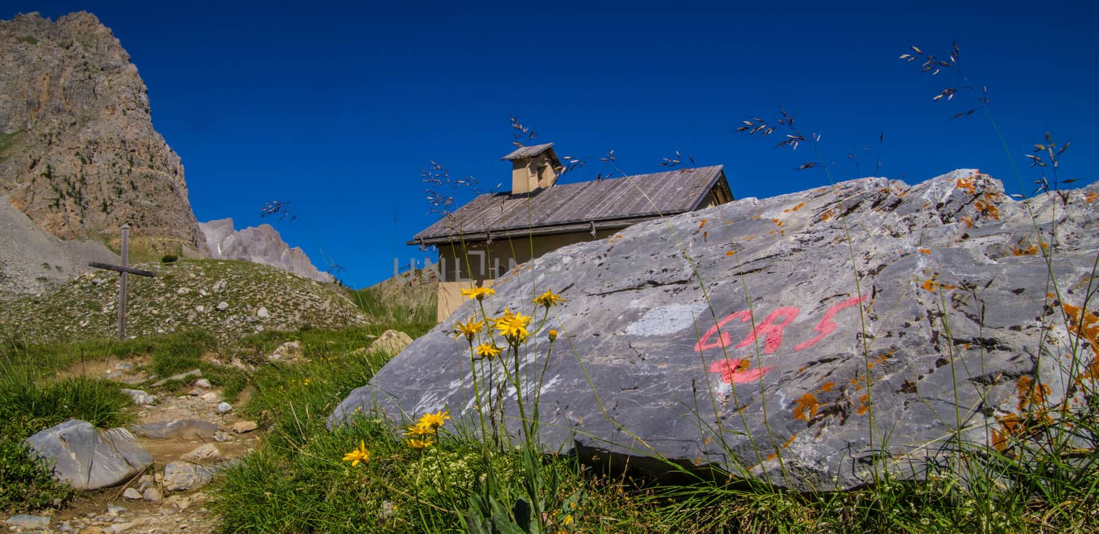 lake sainte anne qeyras in hautes alpes in france by bertrand