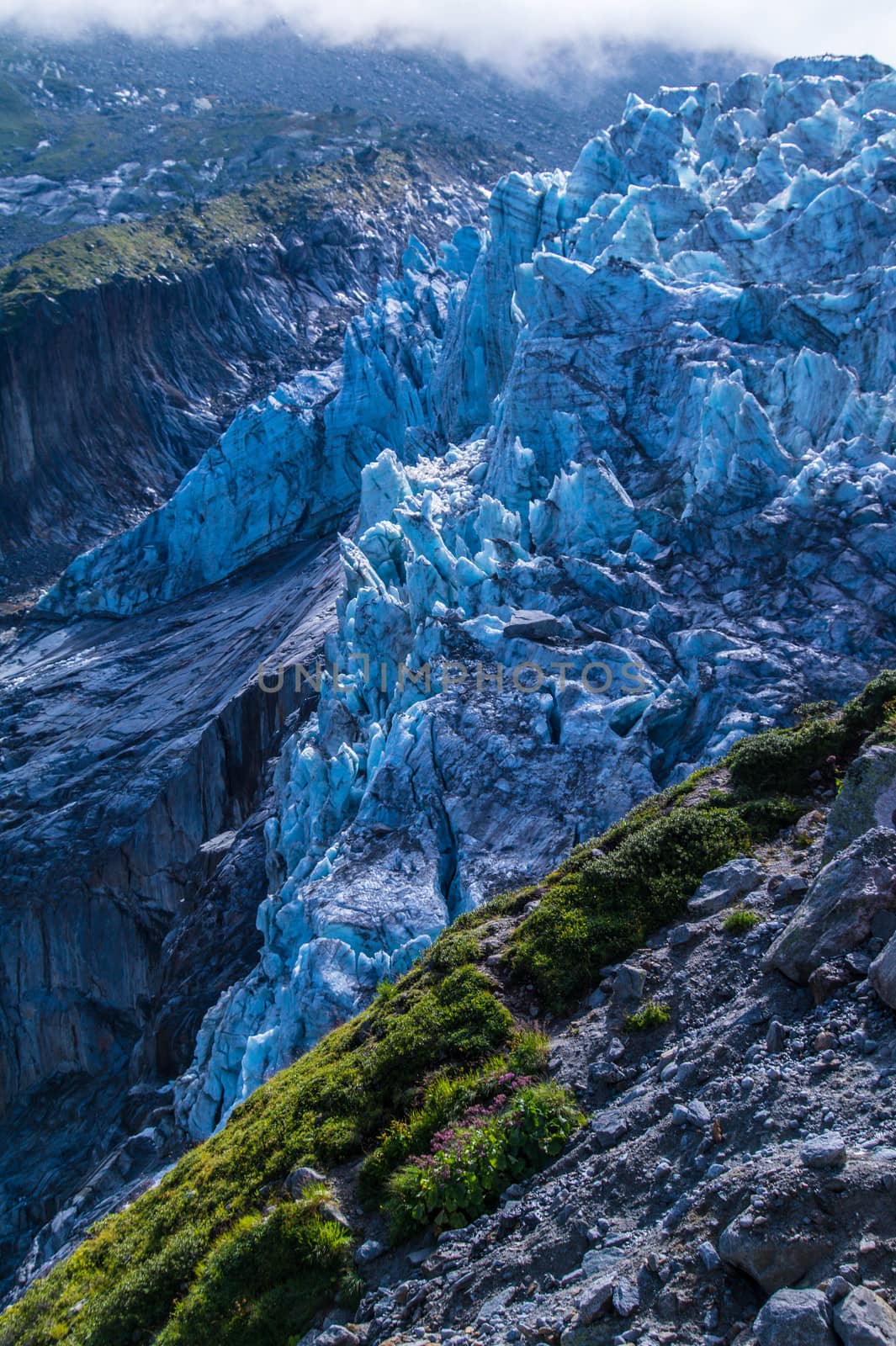 glacier in the French Alps