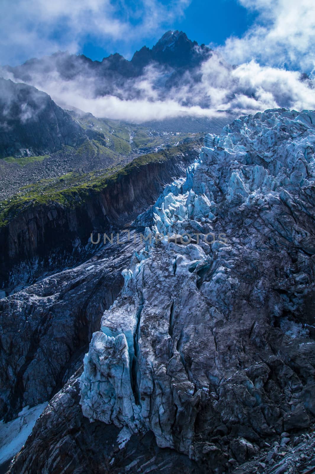 glacier in the French Alps