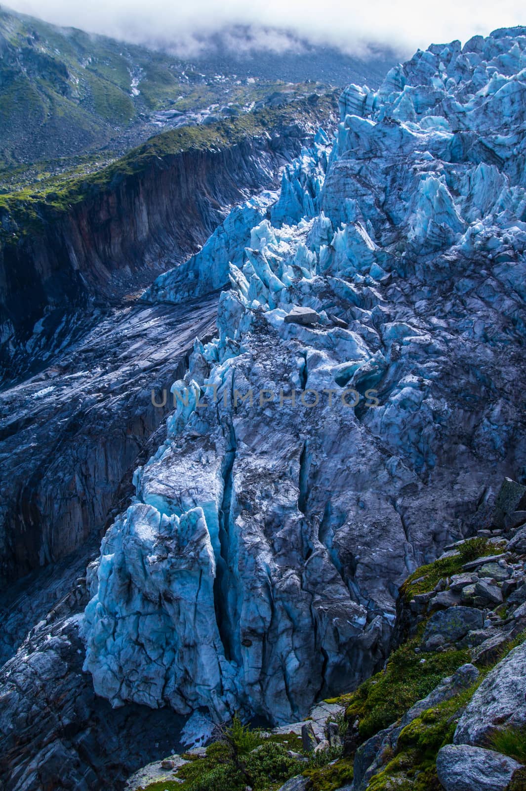 glacier in the French Alps
