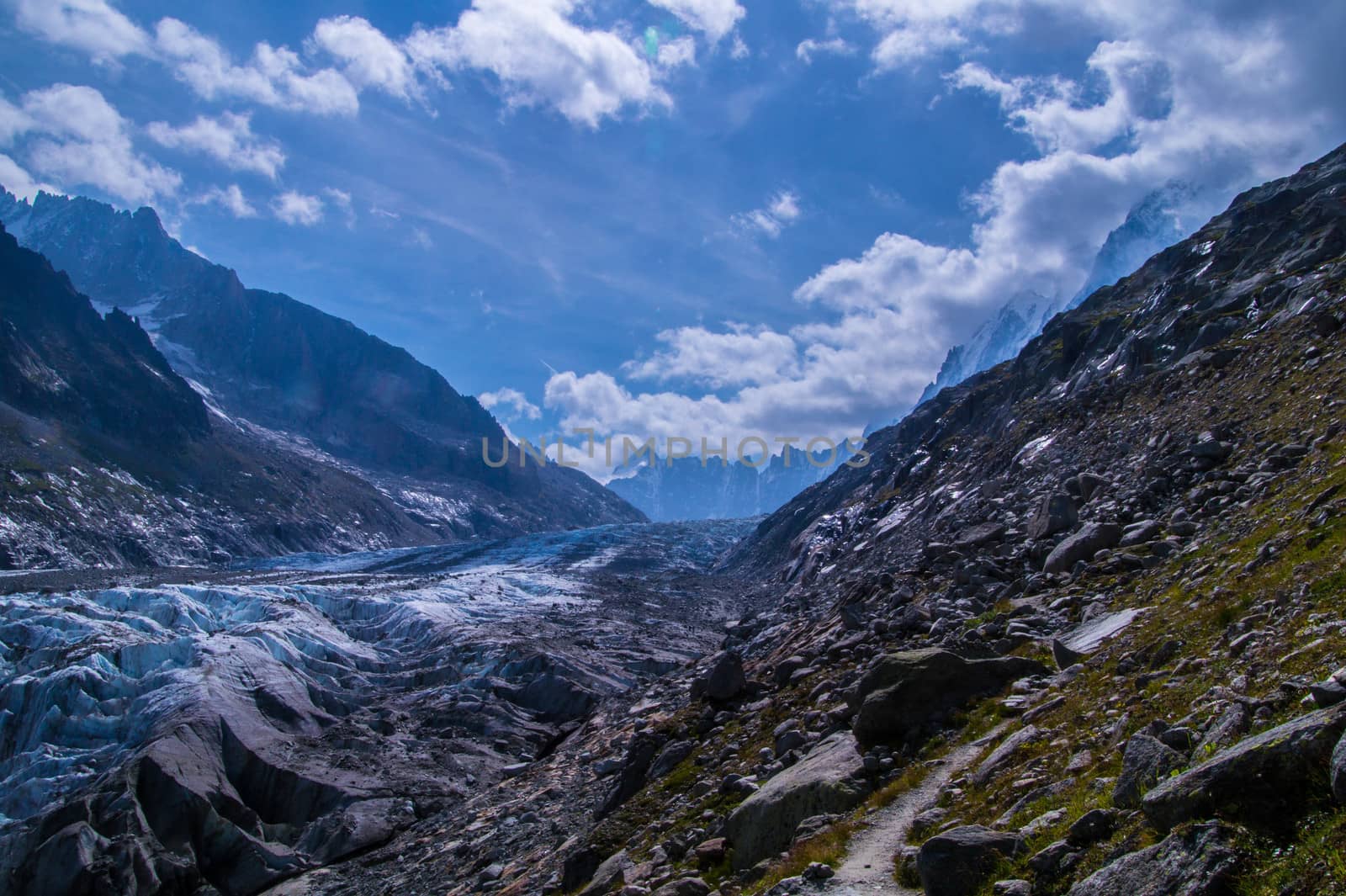 glacier in the French Alps